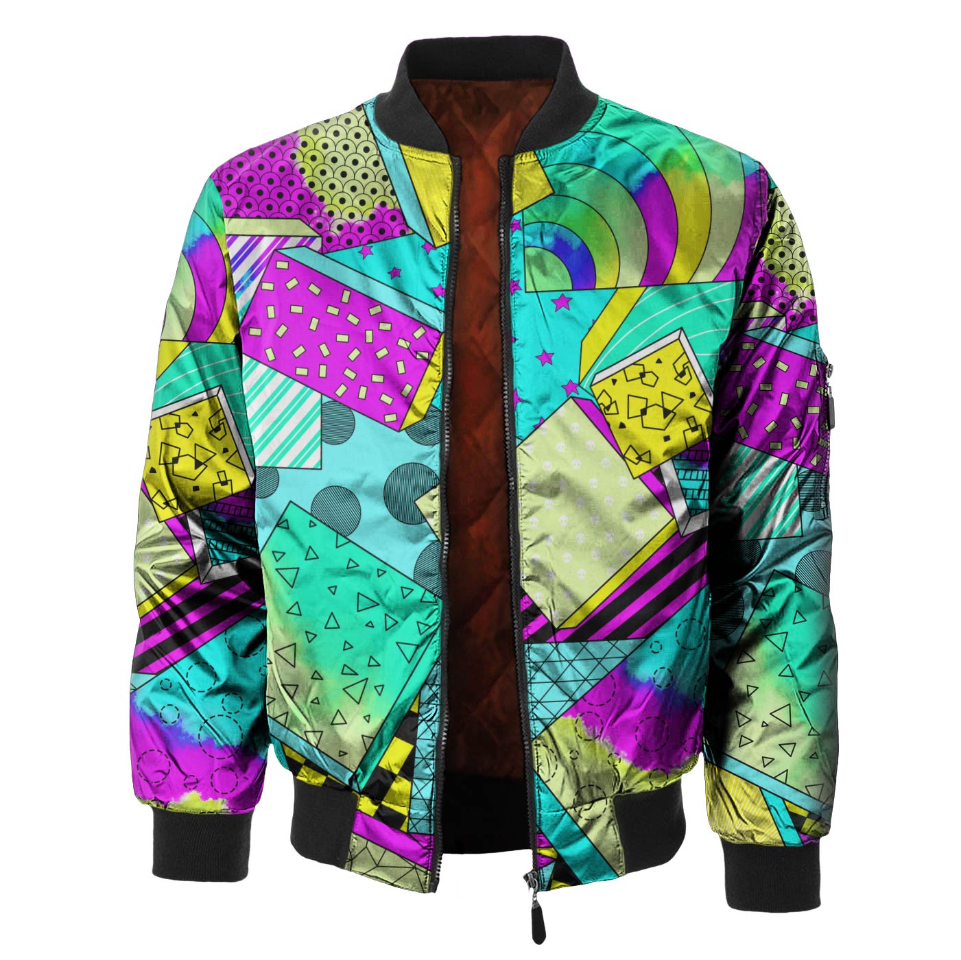 Dancing Cubes Bomber Jacket