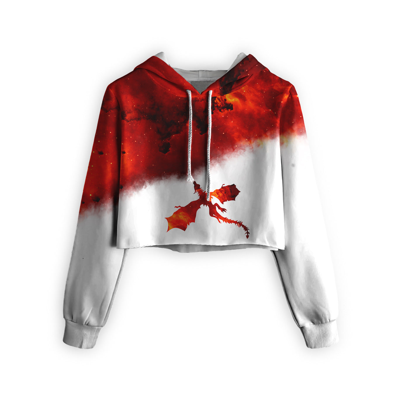 FIRE Cropped Hoodie