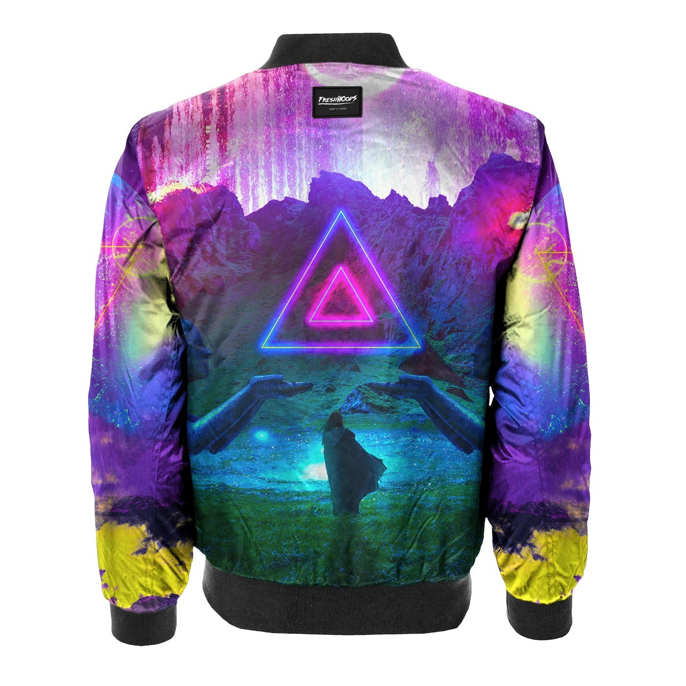 ETHR Neon Sign/Watercolor Bomber Jacket – EthrClothing