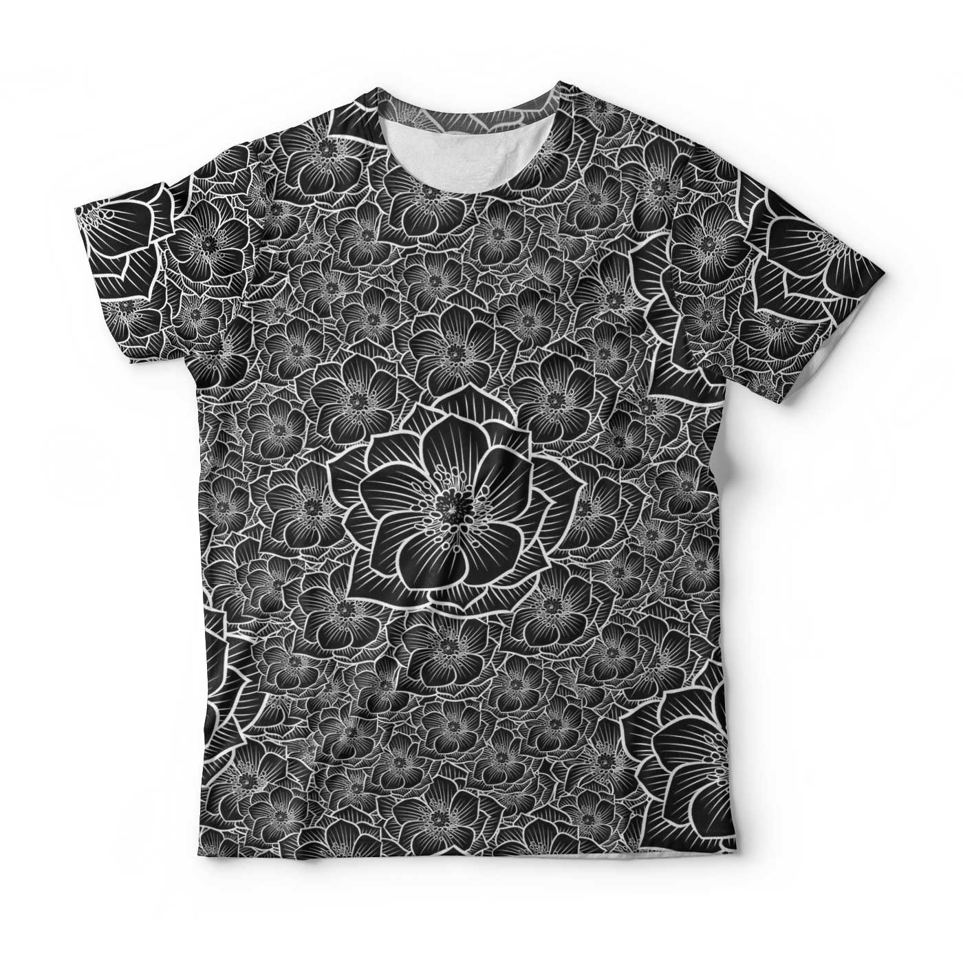 Achromic Flower T-Shirt