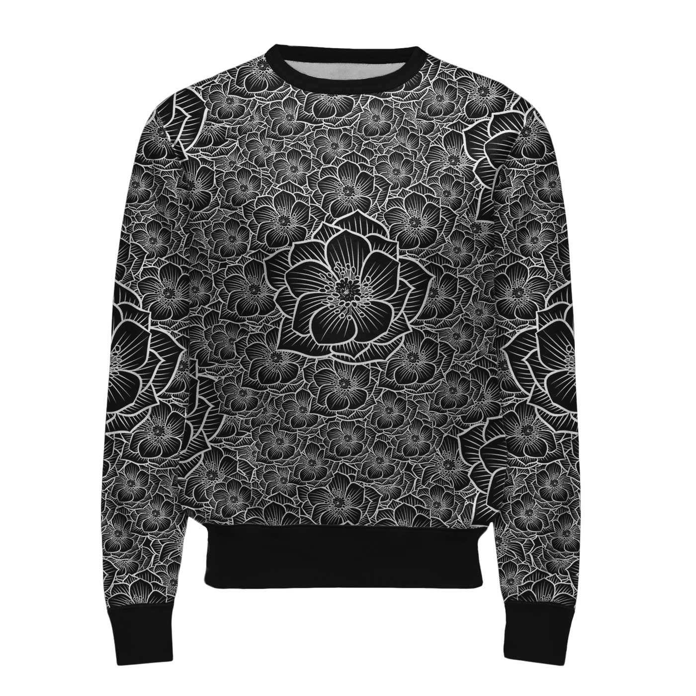 Achromic Flower Sweatshirt