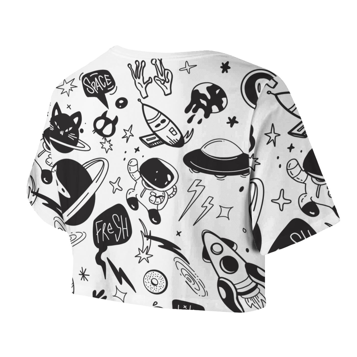 Space Doodles Crop Top