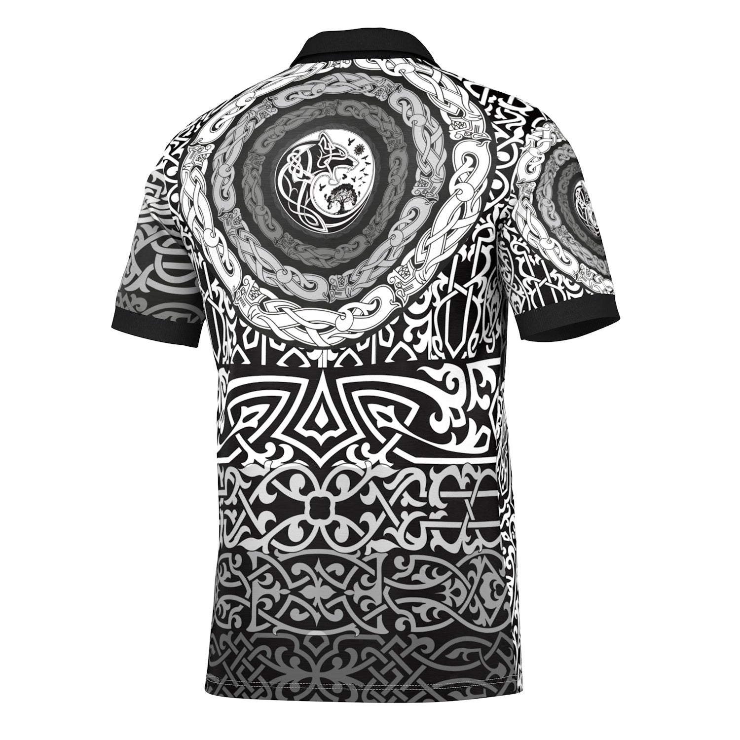 Tribal Panther Polo Shirt