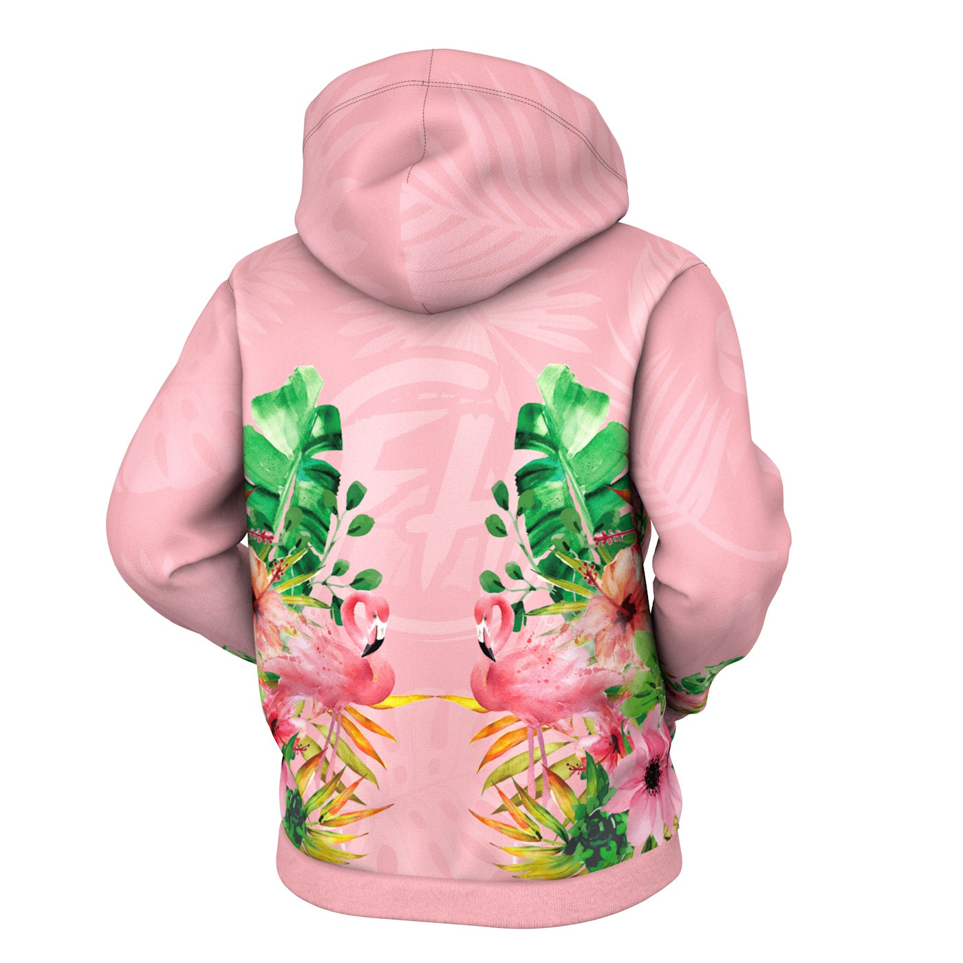 Flamingo Zip Up Hoodie