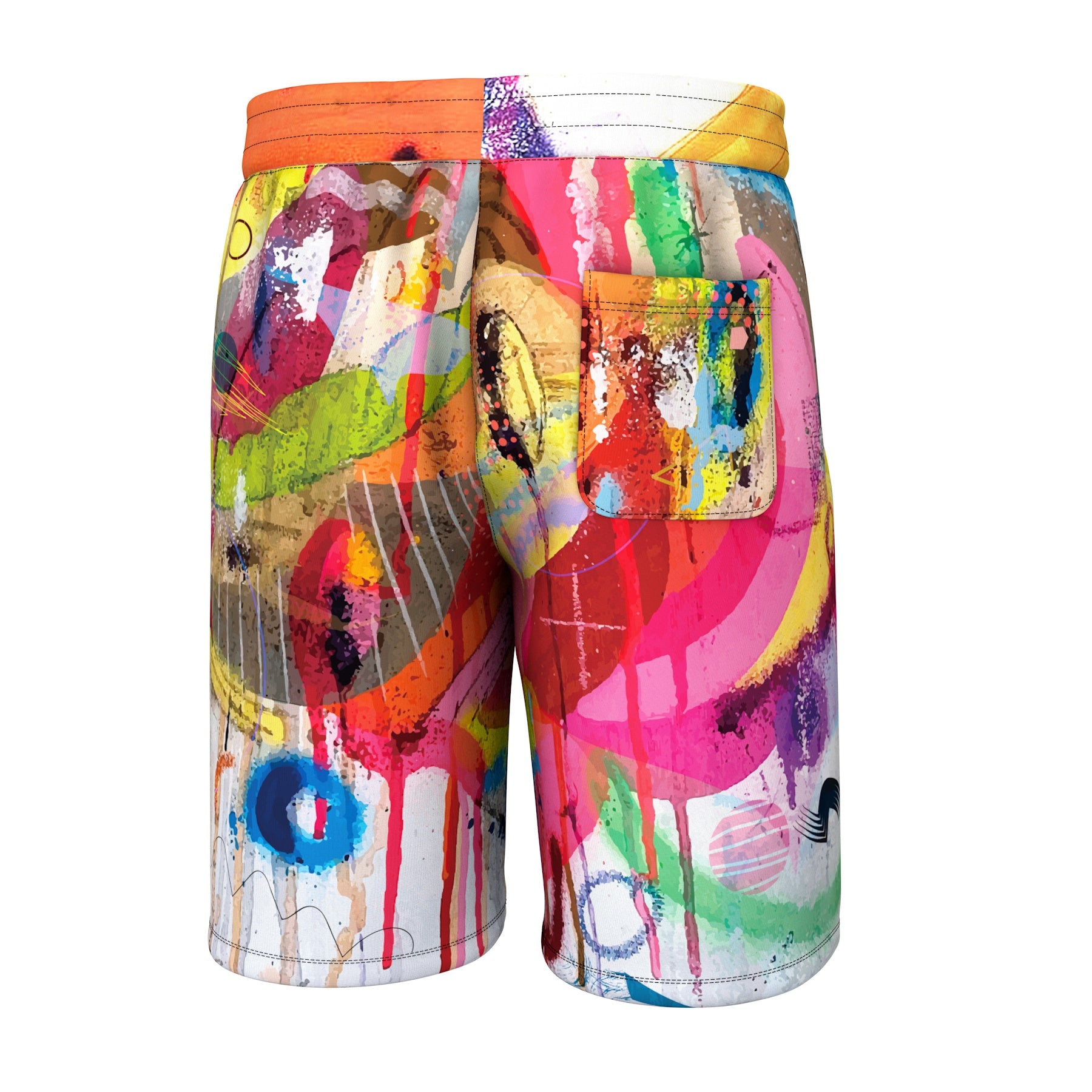 Abstract Paint Shorts