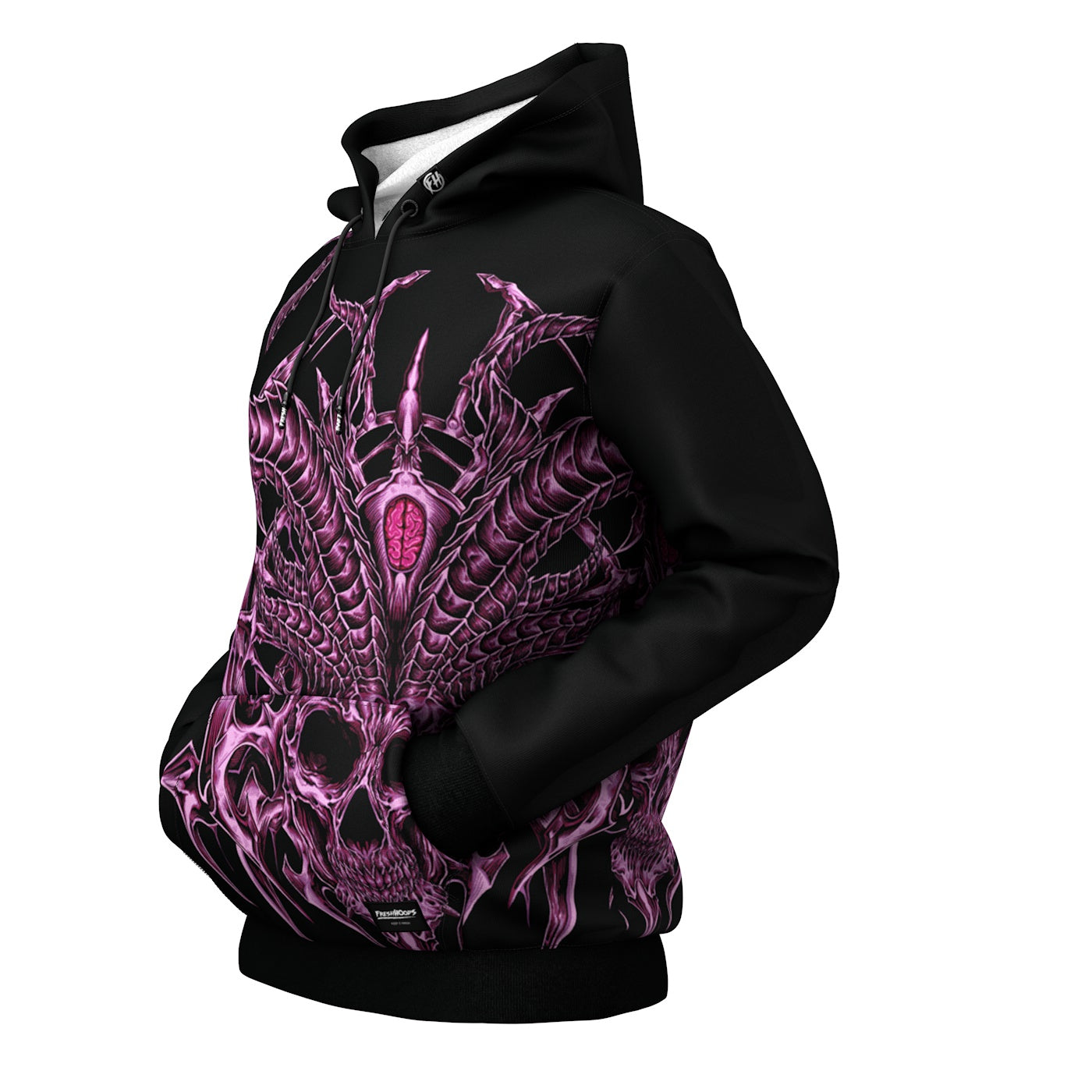 Horned Demon Skull Hoodie