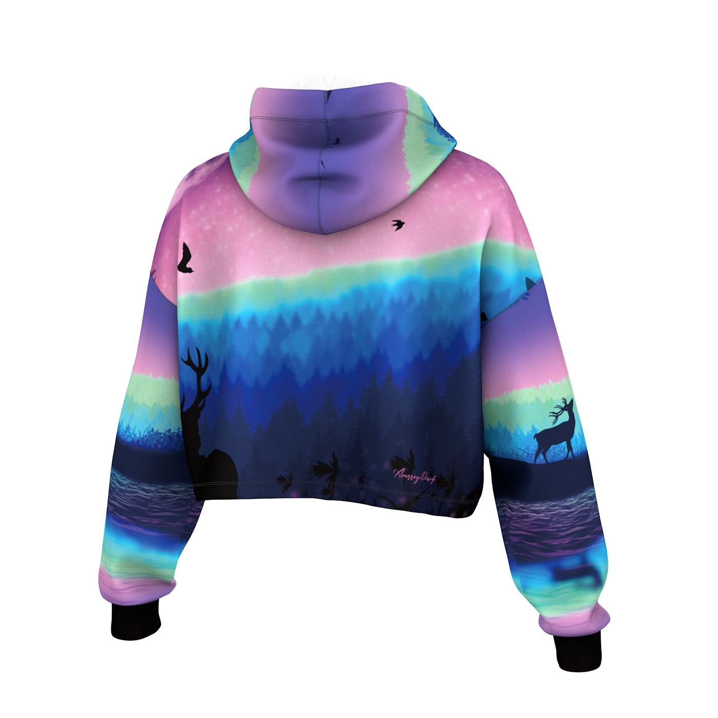 Silent Aviator Cropped Hoodie