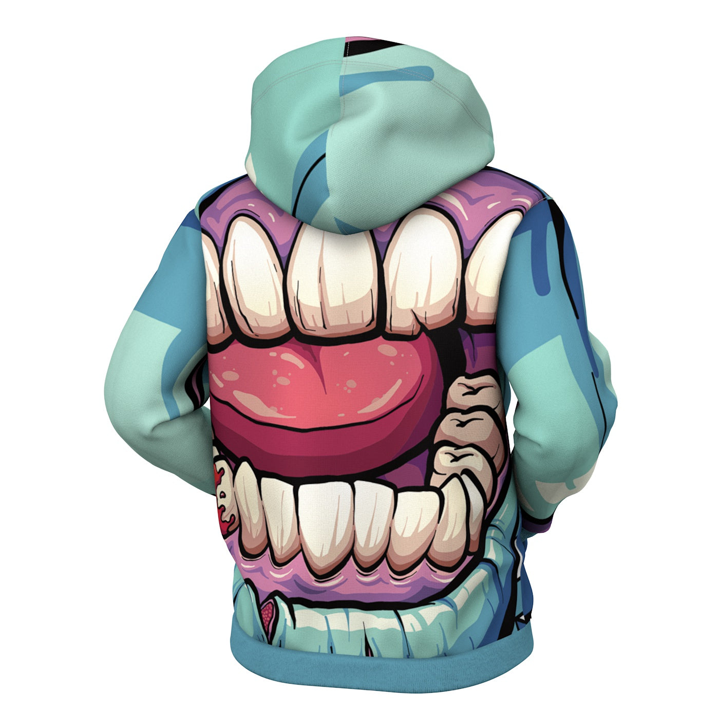 Zombie Mouth Zip Up Hoodie