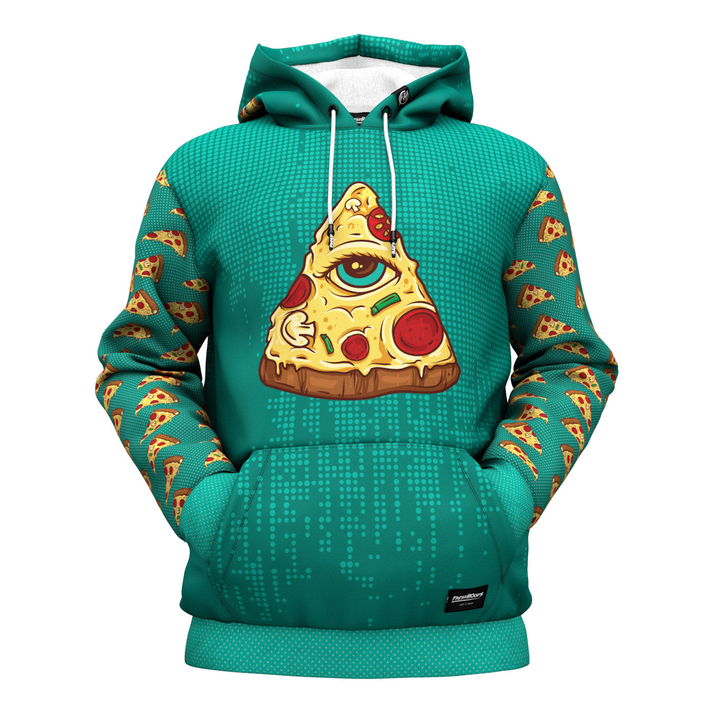All Seeing Pizza Hoodie