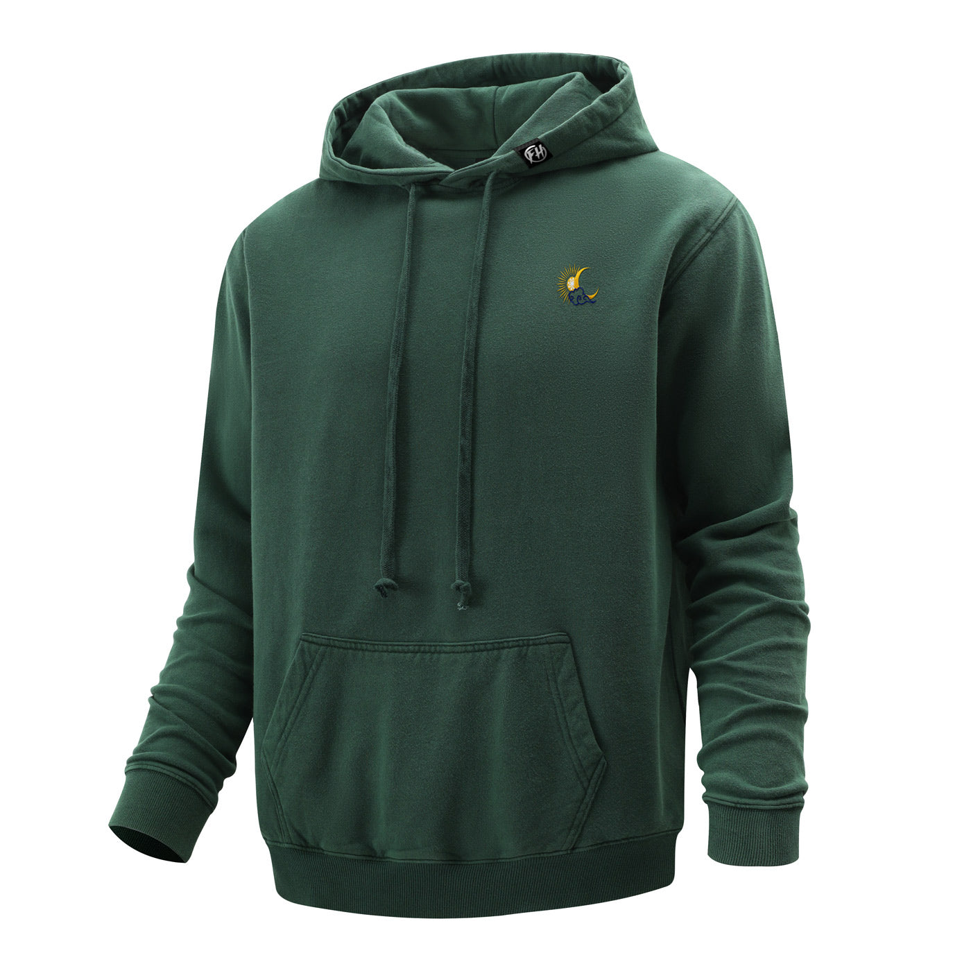 Dark green polo hoodie hot sale