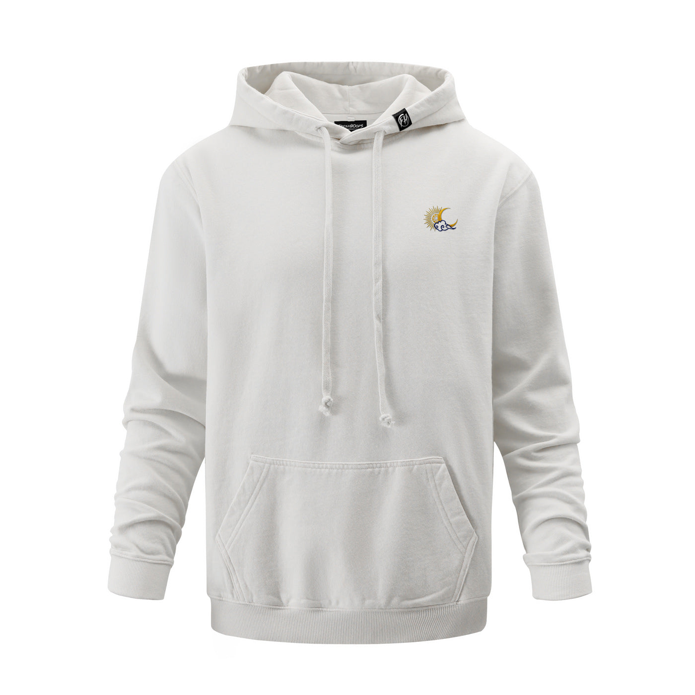 Sun And Moon Embroidered Hoodie