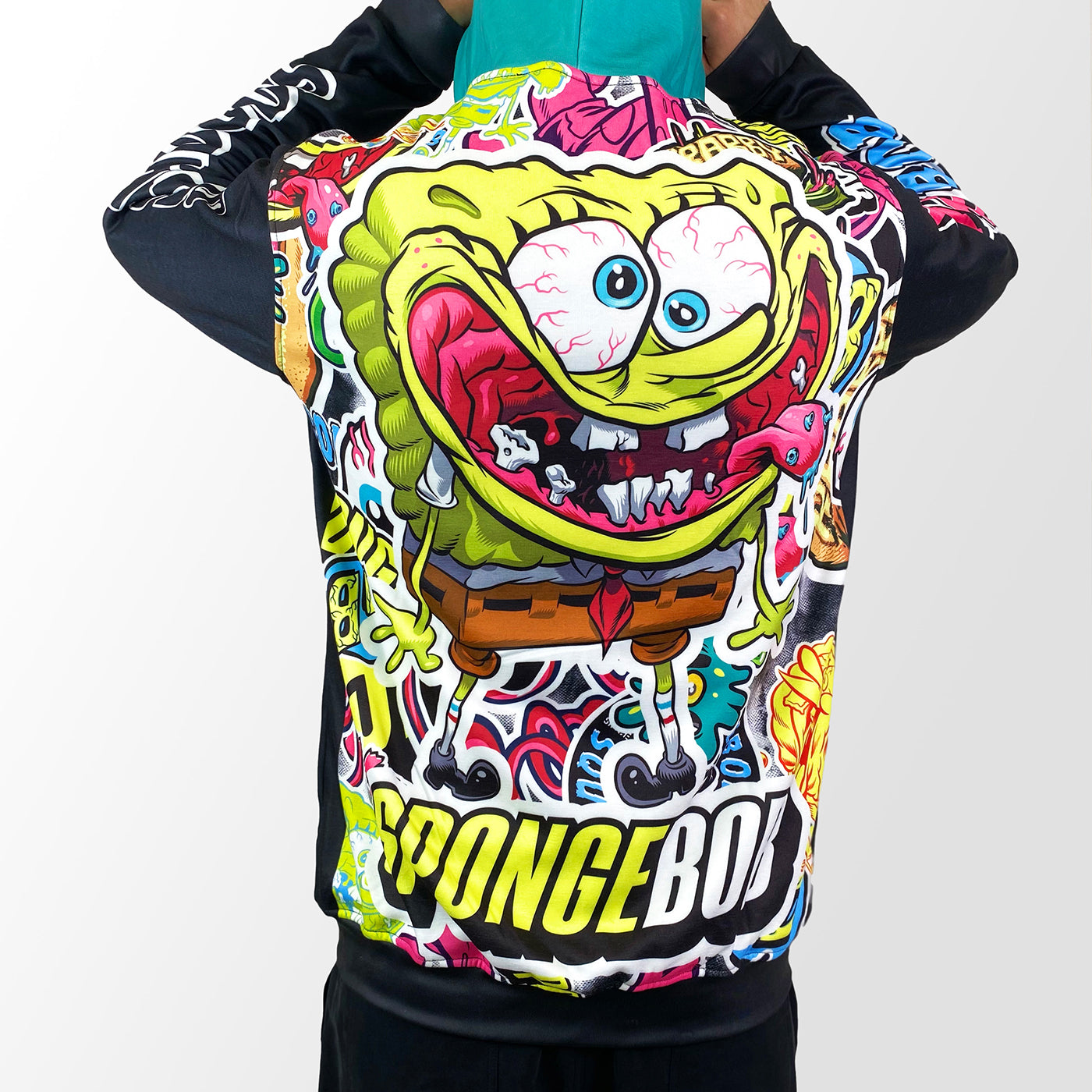 Spongebob crop top online hoodie