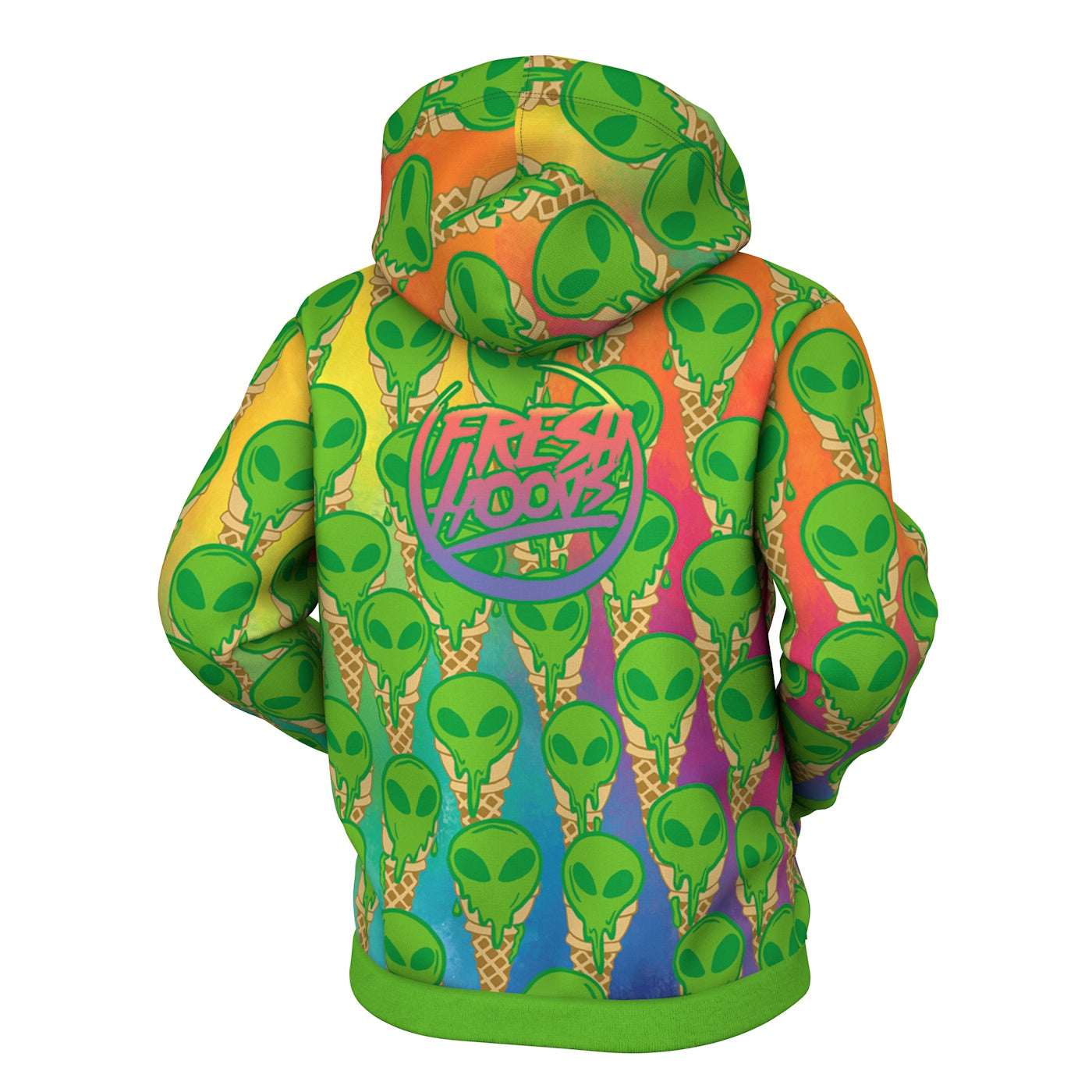 UFO Ice Cream Zip Up Hoodie