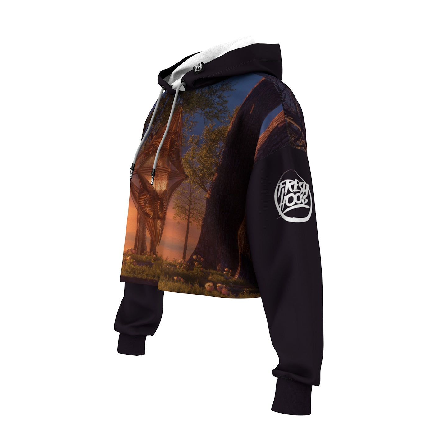 Monument Cropped Hoodie