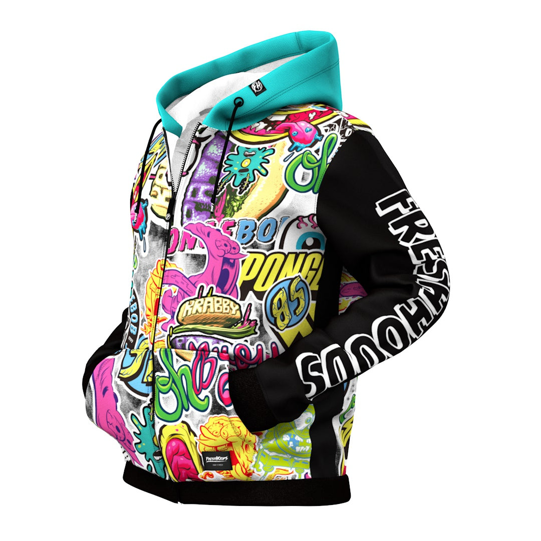 Spongebob zip up online hoodie