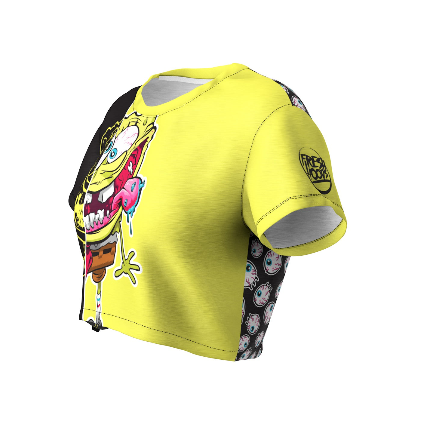 Freshhoods x SpongeBob Spliced Crop Top