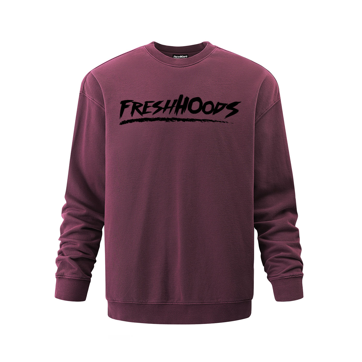 FRESHHOODS Burgundy Oversized Sweatshirt