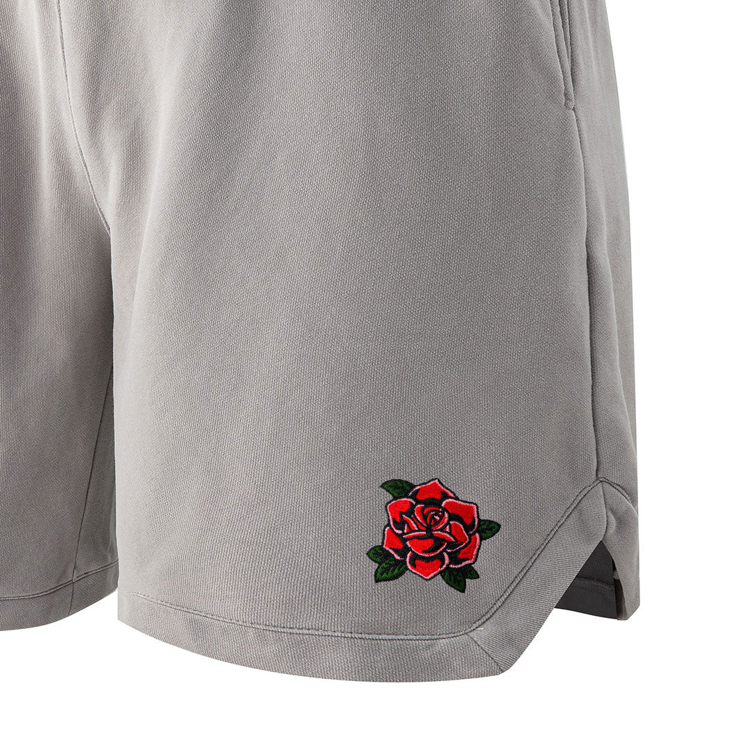 Red Rose Embroidered Shorts
