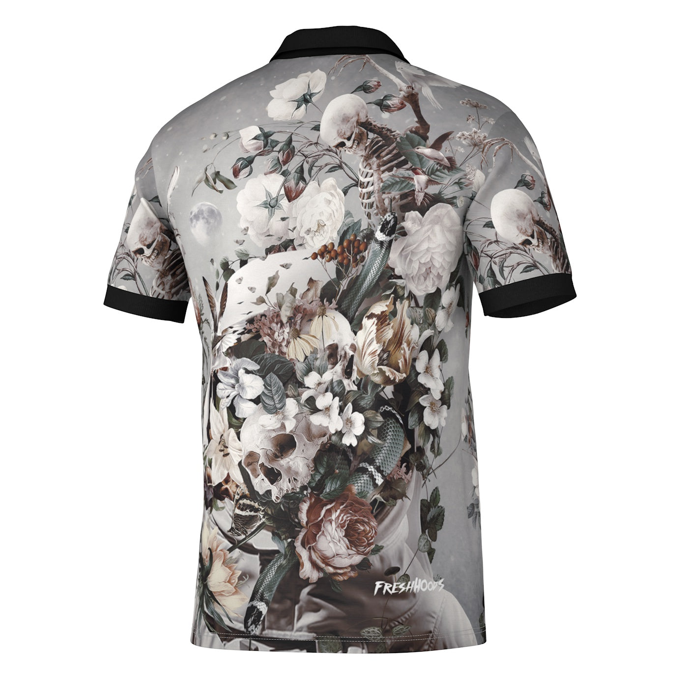 Floral Space Polo Shirt