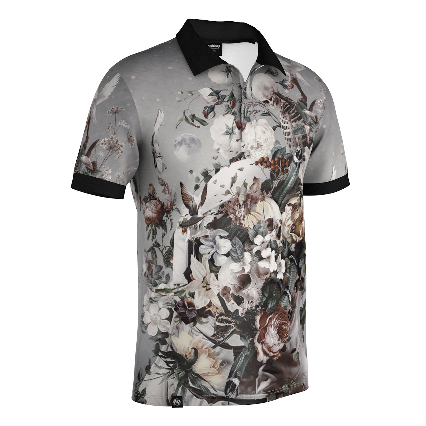 Floral Space Polo Shirt