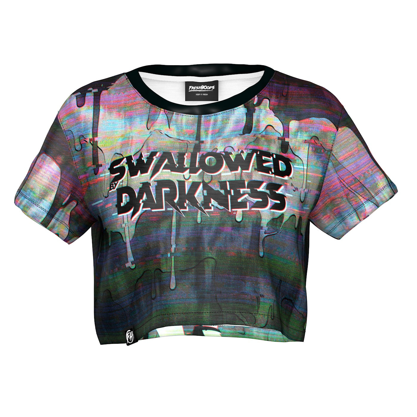 Swallowed By Darkness Crop Top