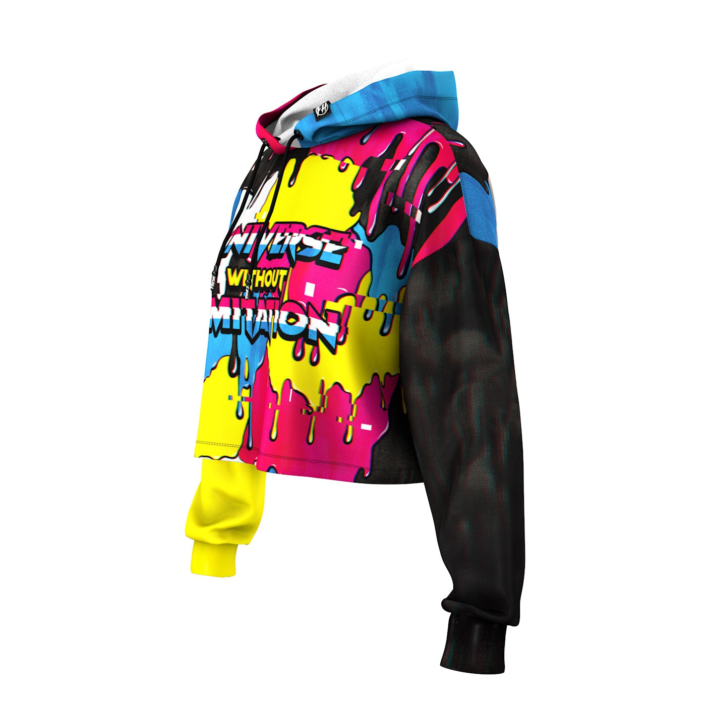 Universe Without Limitation Cropped Hoodie