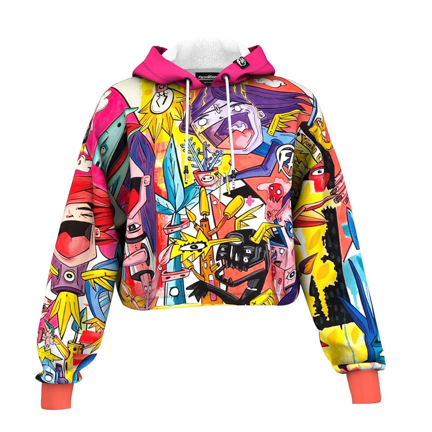 Thunderous Power Cropped Hoodie