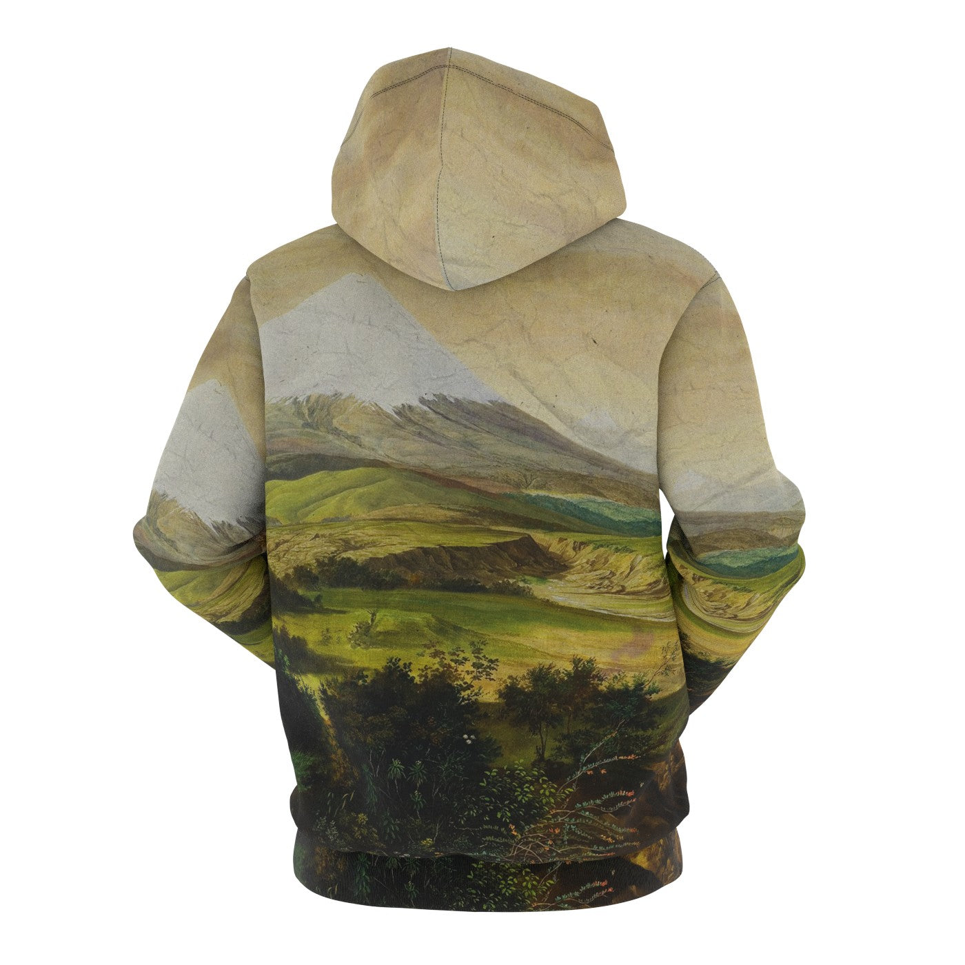 Mountain treetop best sale print hooded sweatshirt