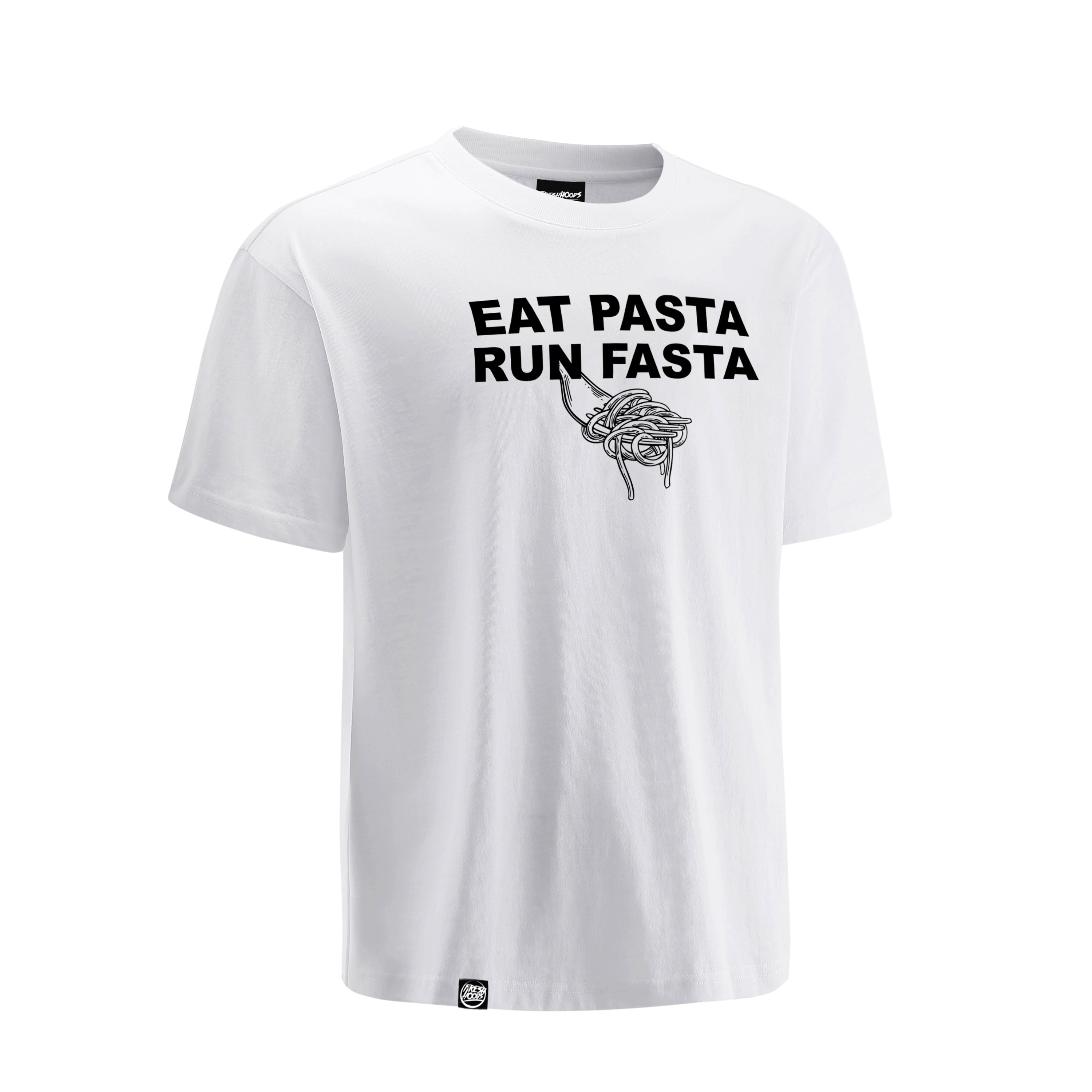 Eat Pasta Run Fasta Oversized Cotton T-Shirt