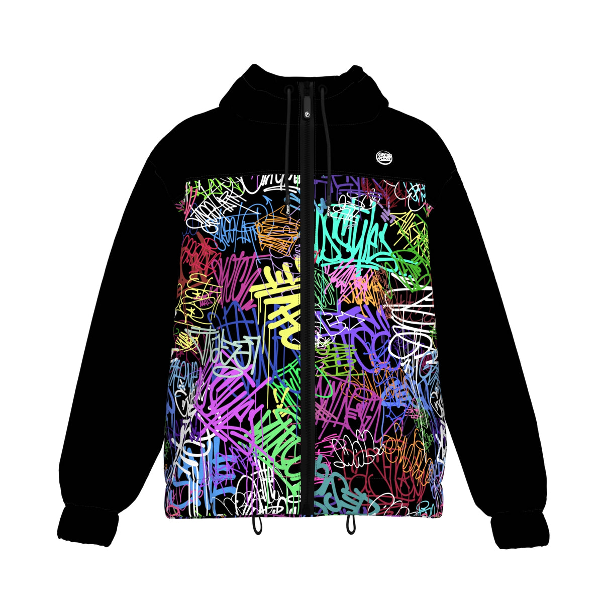 graffiti windbreaker jacket