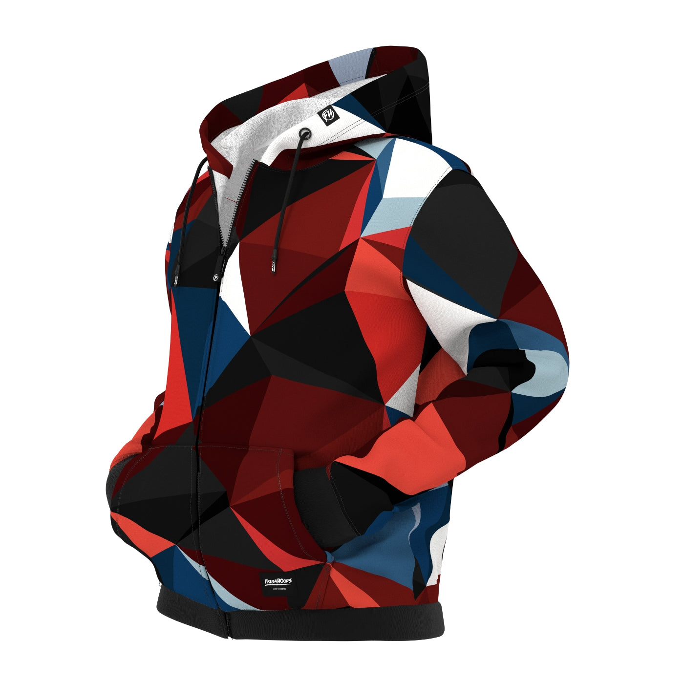 Cubes Sunset Zip Up Hoodie