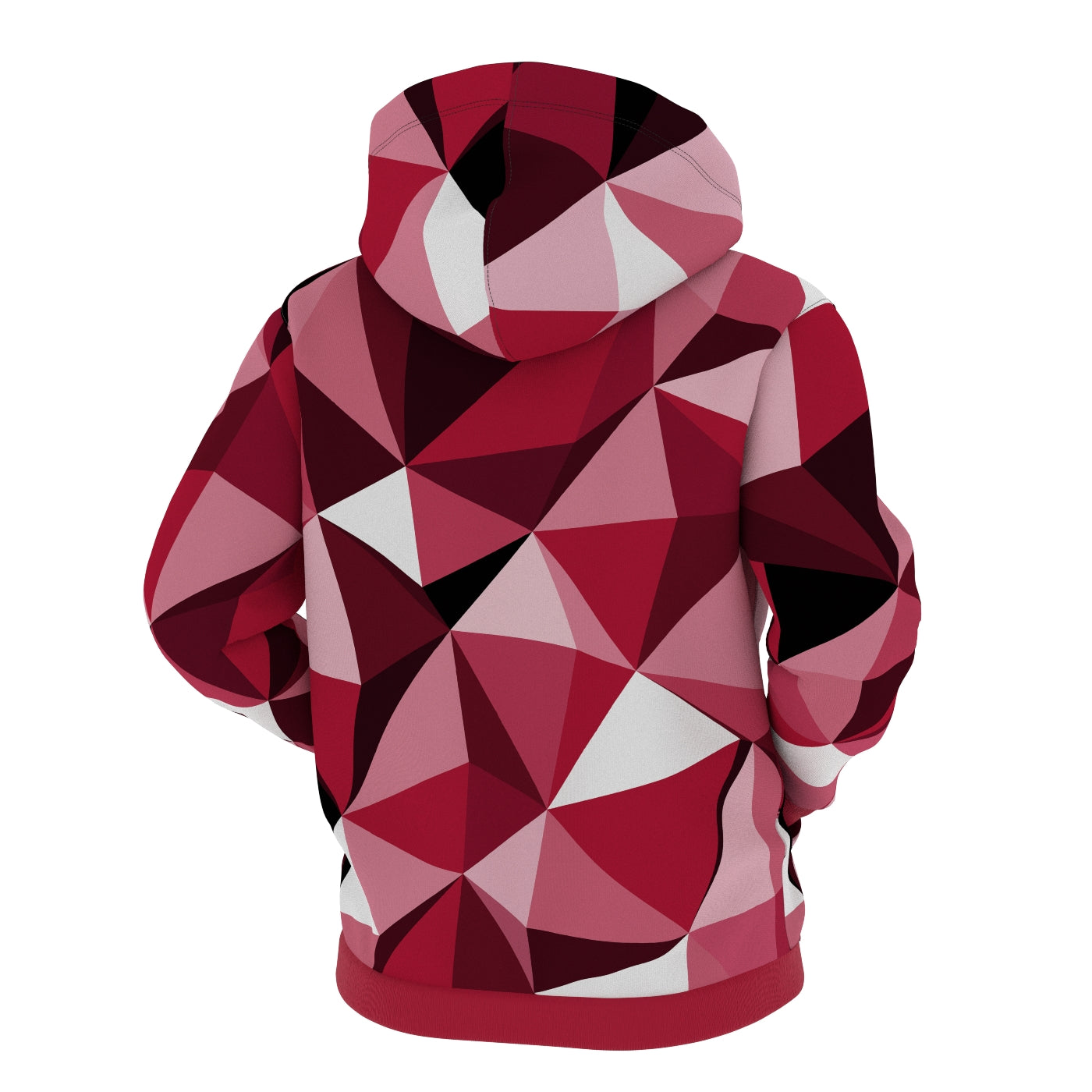 Cubes Magenta Zip Up Hoodie