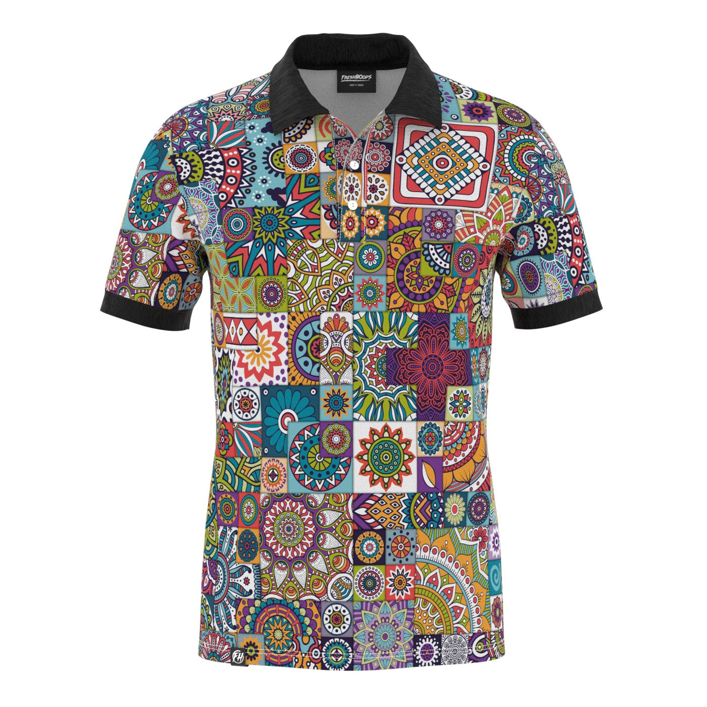 Tribal Mosaic Polo Shirt
