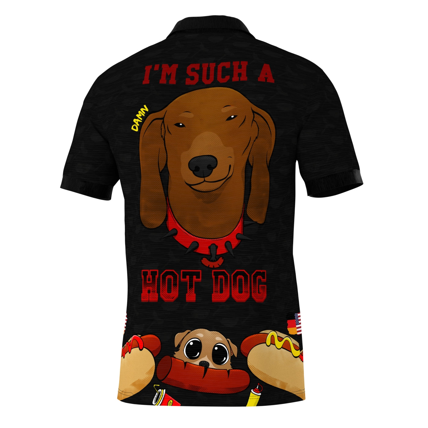 Hot Dog Polo Shirt