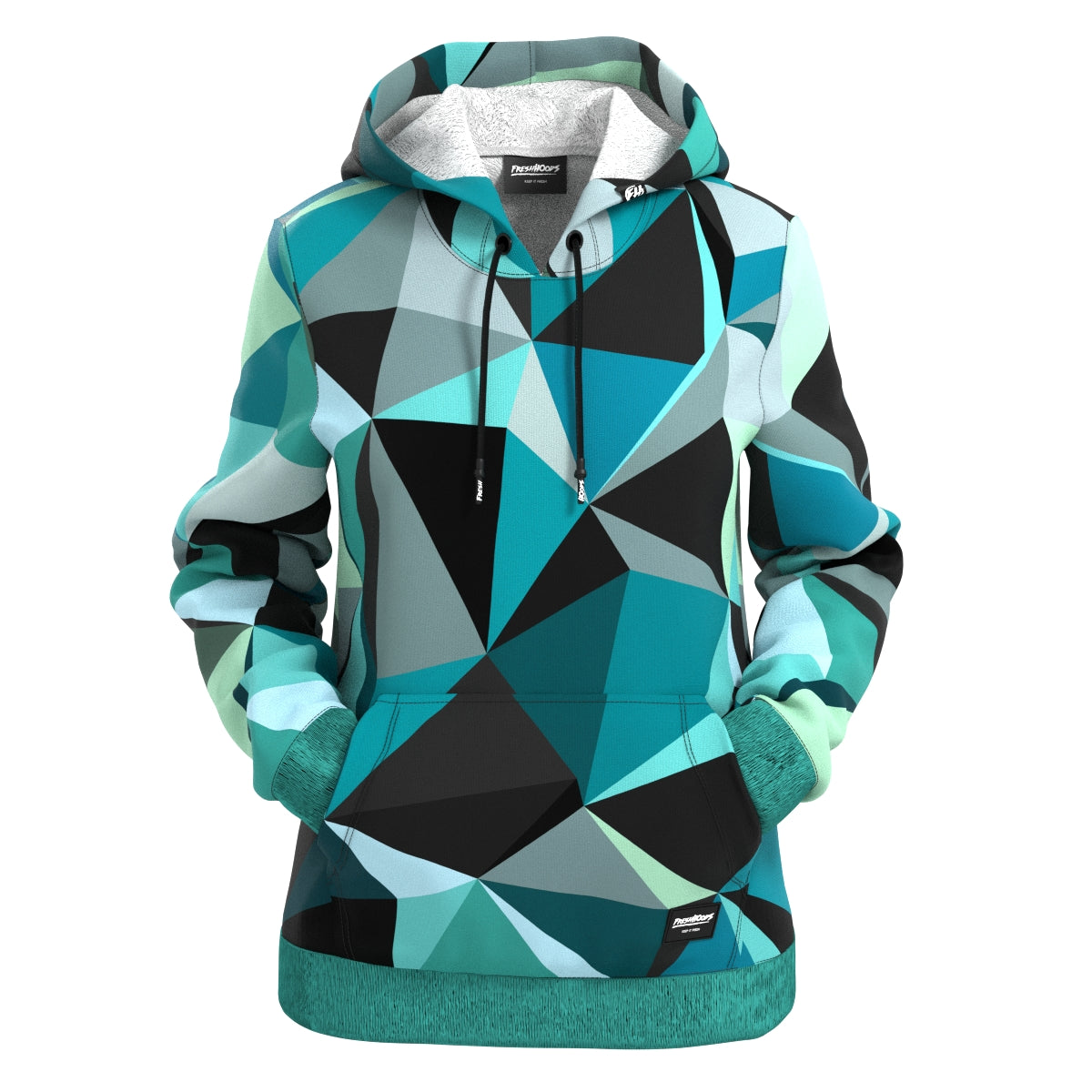 Cubes Forest Women Hoodie