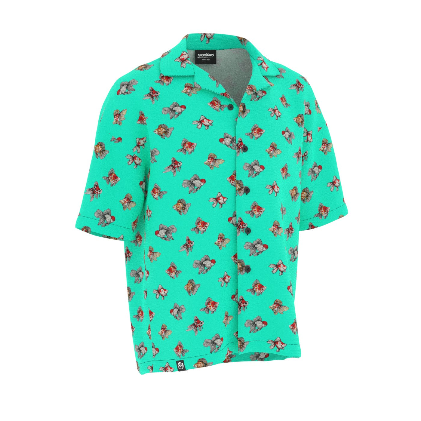 Cute Fishes Oversized Button Shirt