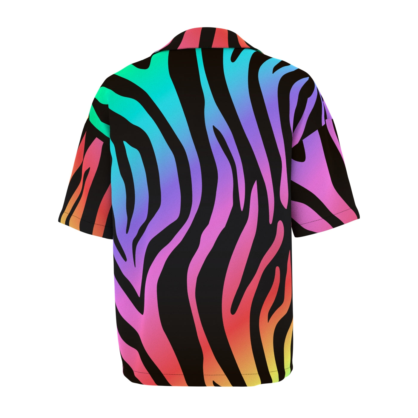 Neon Zebra Oversized Button Shirt