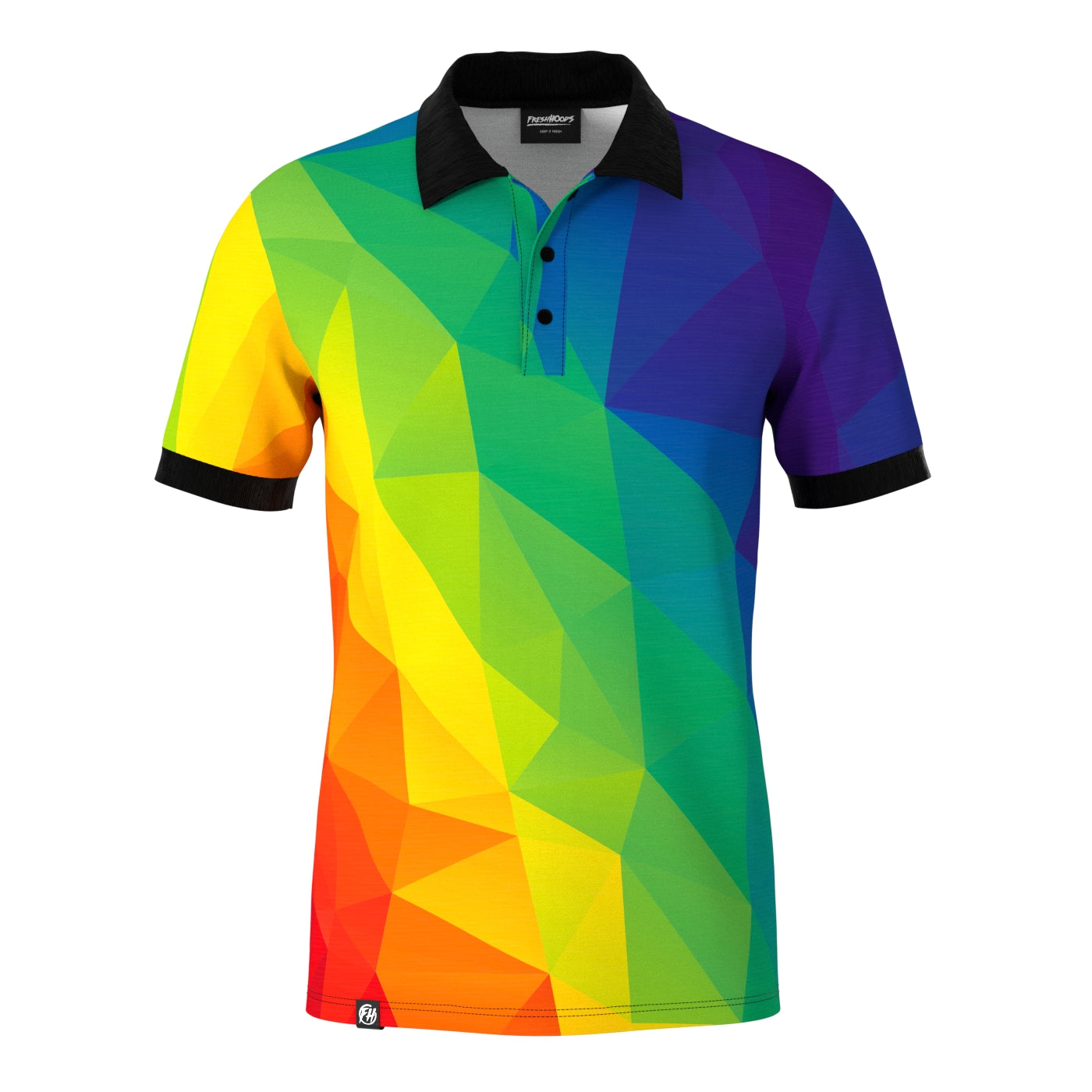 Cubes Rainbow Polo Shirt