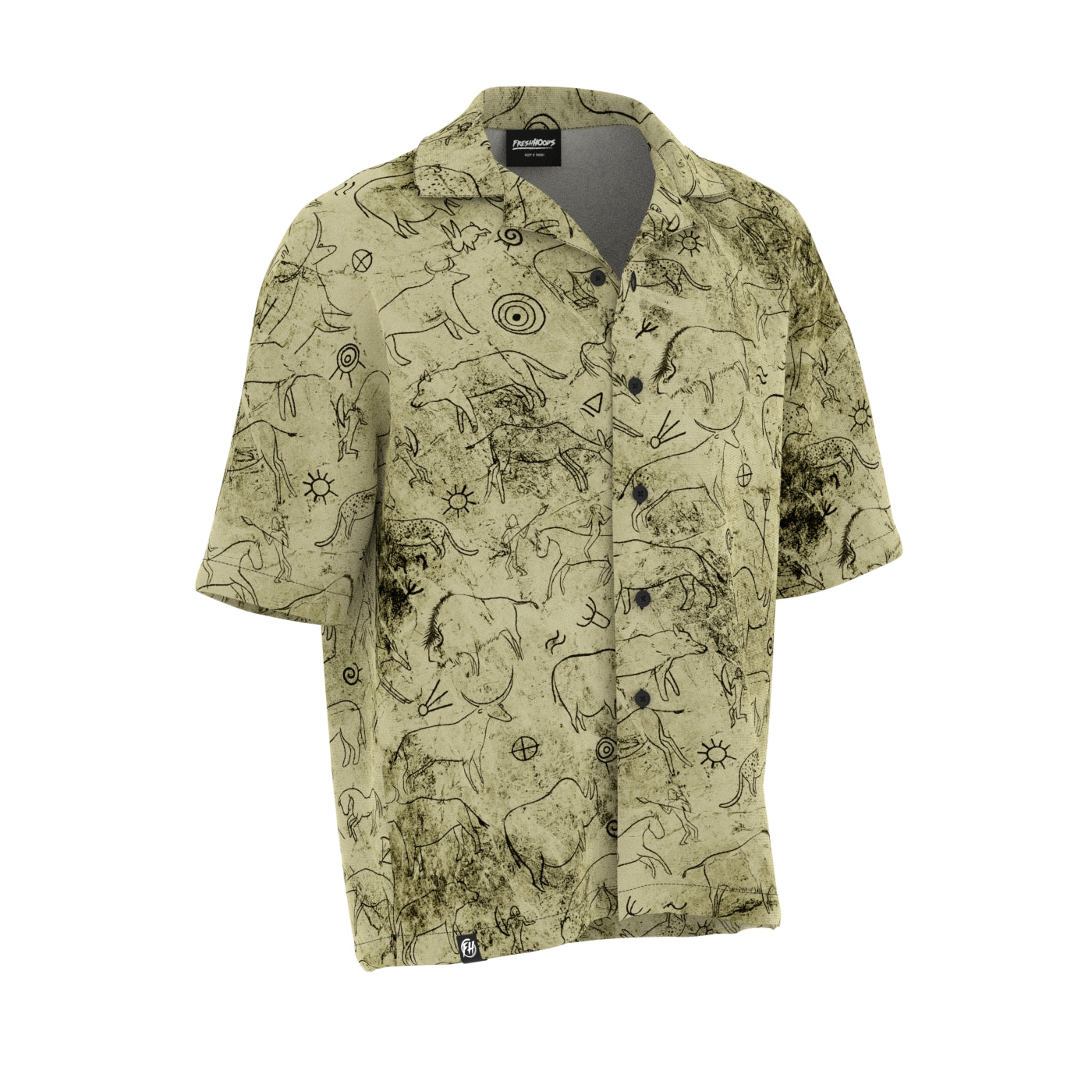 Cave Paintings Oversized Button Shirt