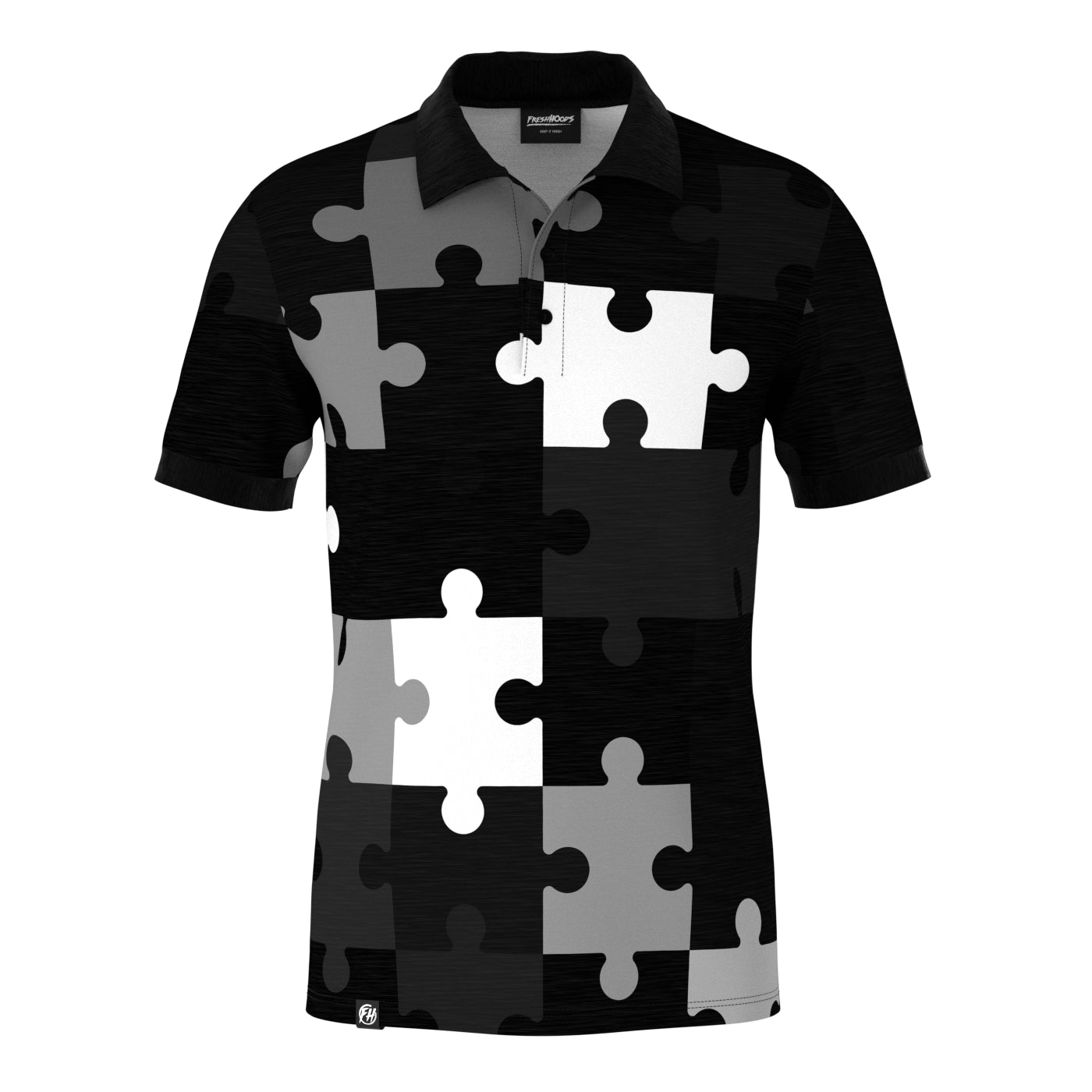 Monochrome Perspective Polo Shirt