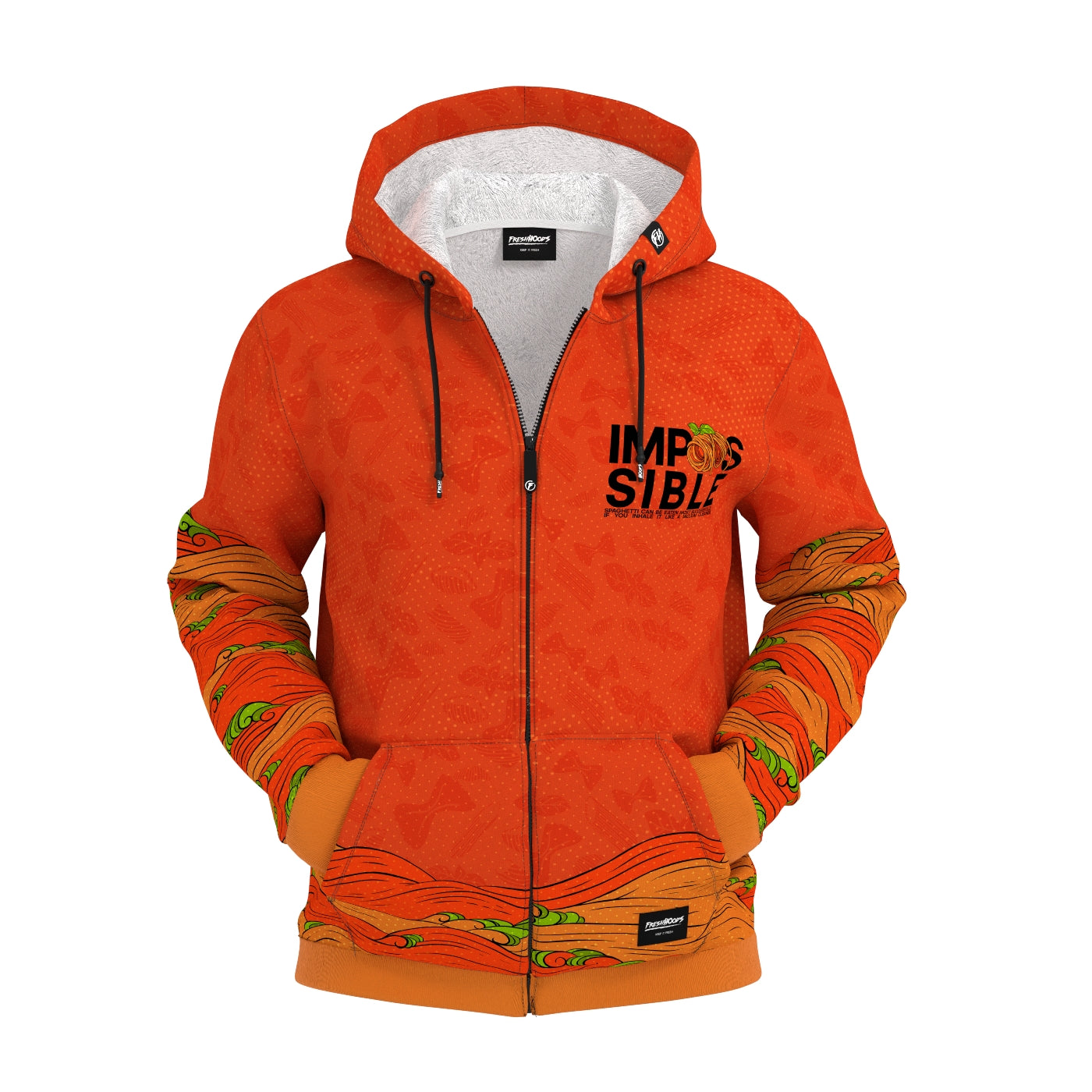 Impossible Spaghetti Zip Up Hoodie