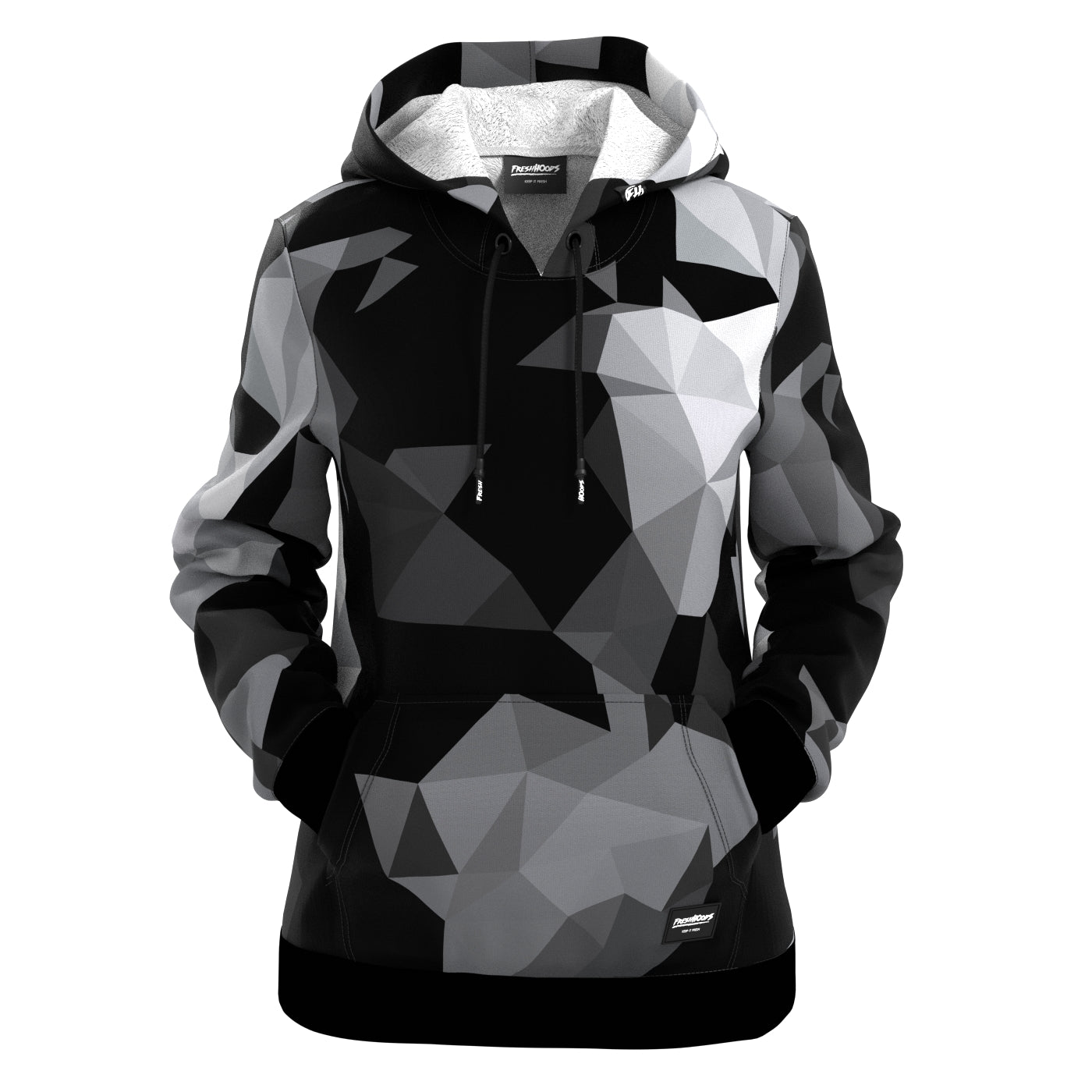 Cubes Black Women Hoodie – Fresh Hoods