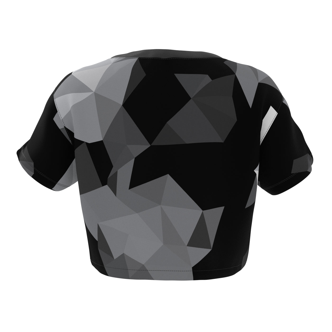 Cubes Black Crop Top