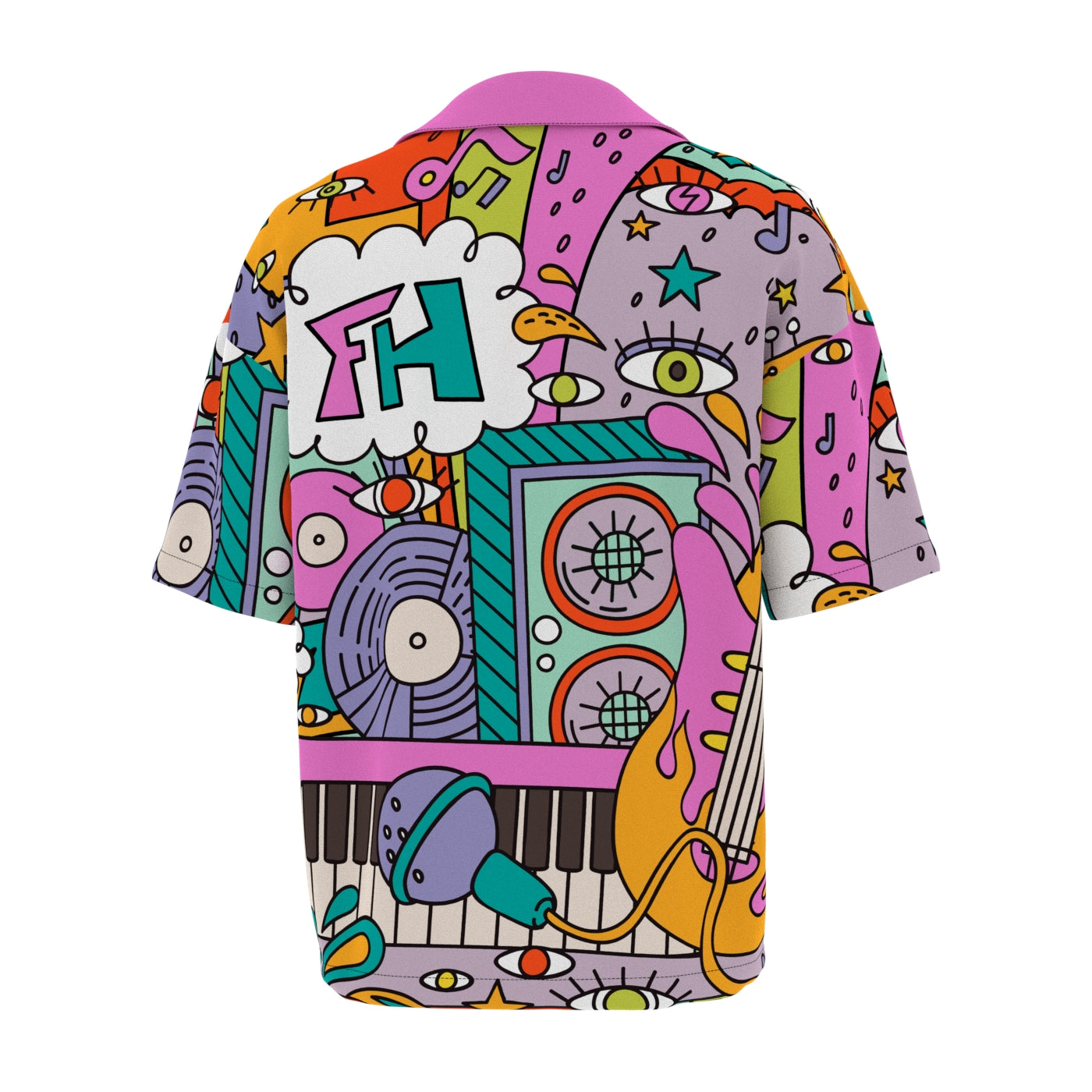 Feel the Music Oversized Button Shirt