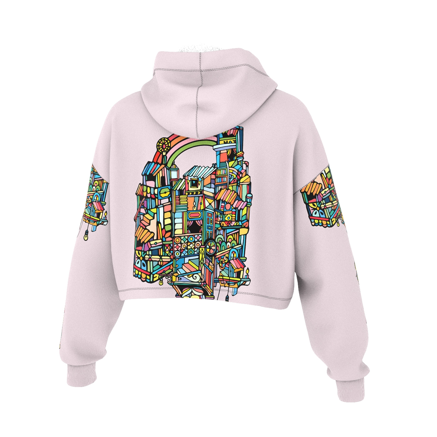 Rainboy Pastel Cropped Hoodie