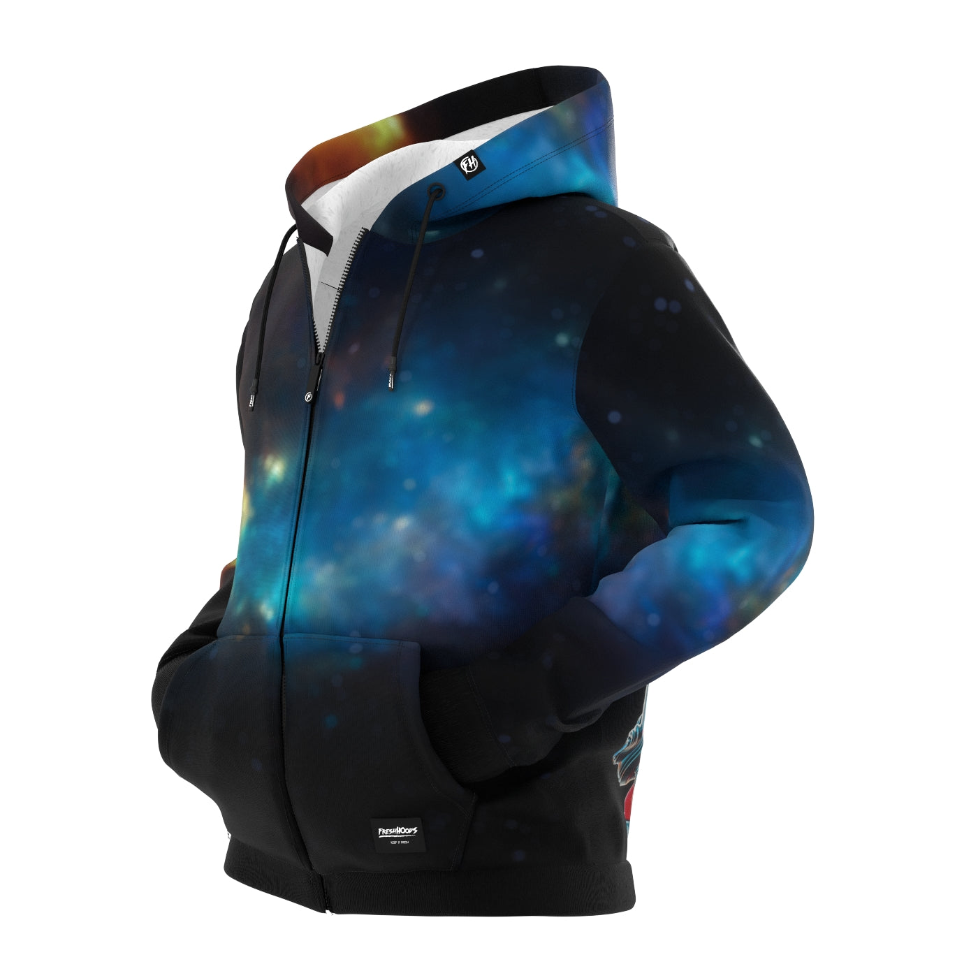 Cosmic Embrace Zip Up Hoodie