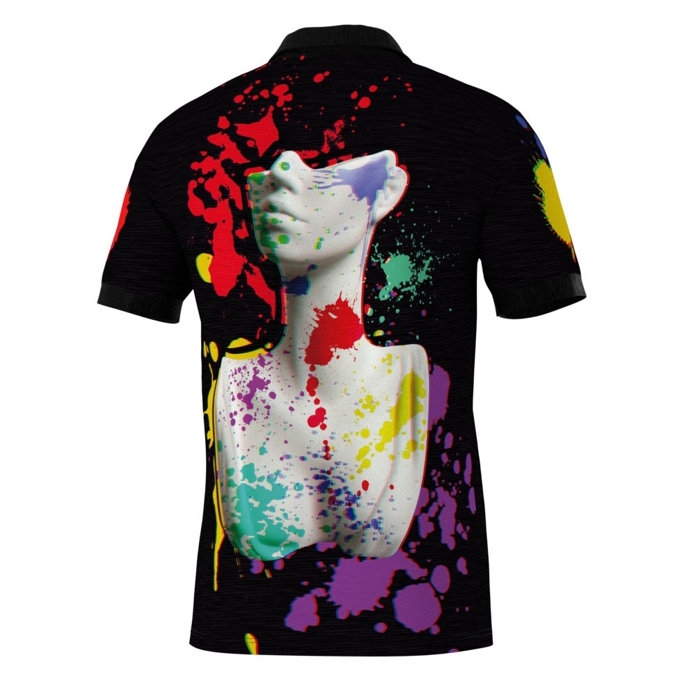 Painted Sculpture Polo Shirt