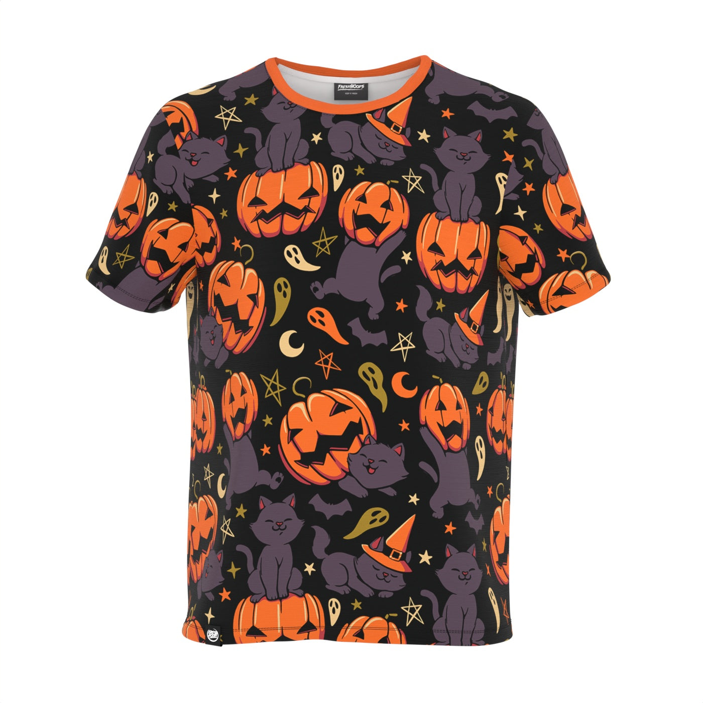 Pumpkin Field Cat T-Shirt