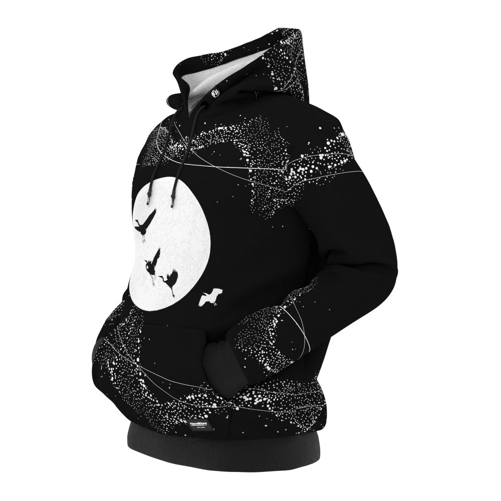 Birds and Moon Hoodie