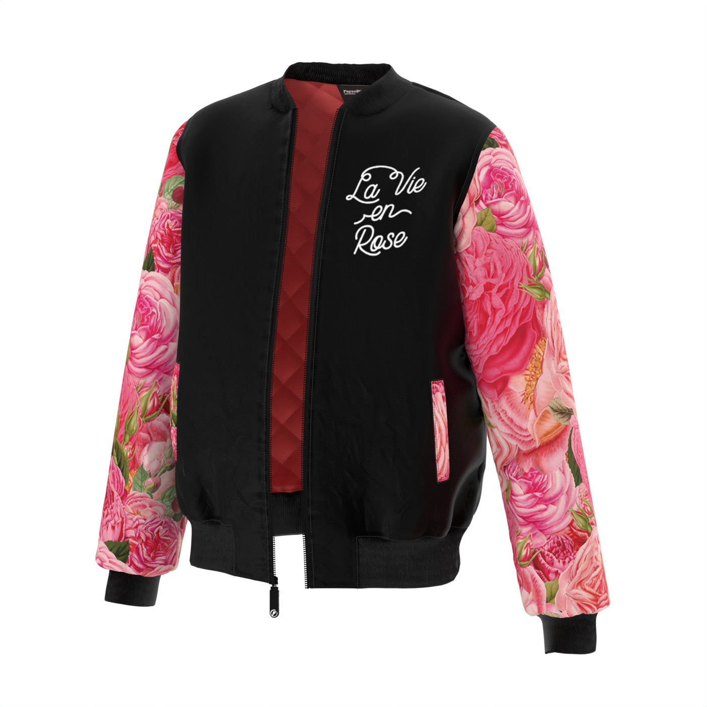 Black rose bomber clearance jacket